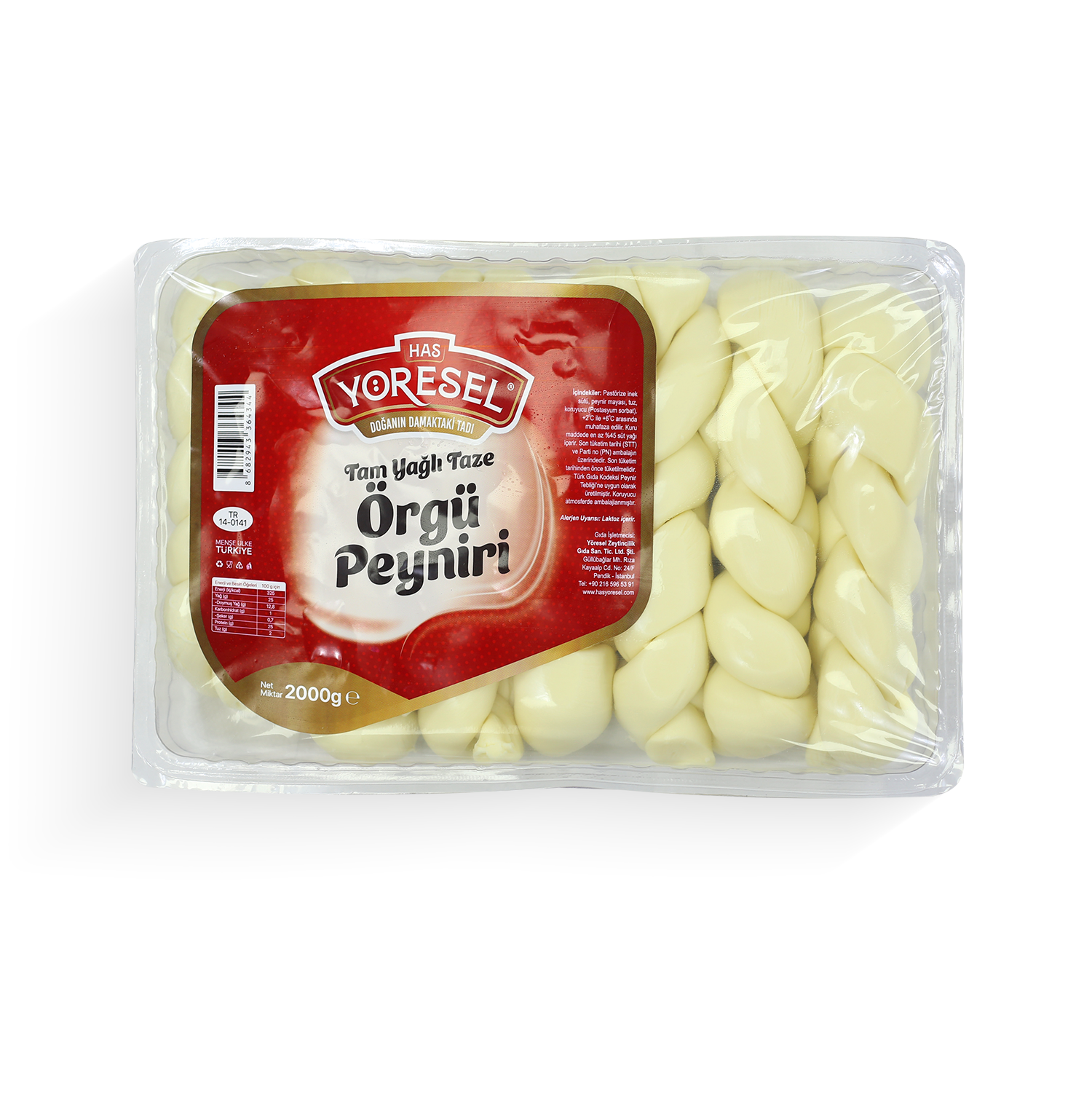 Tam Yağlı Taze Örgü Peyniri - 2000gr